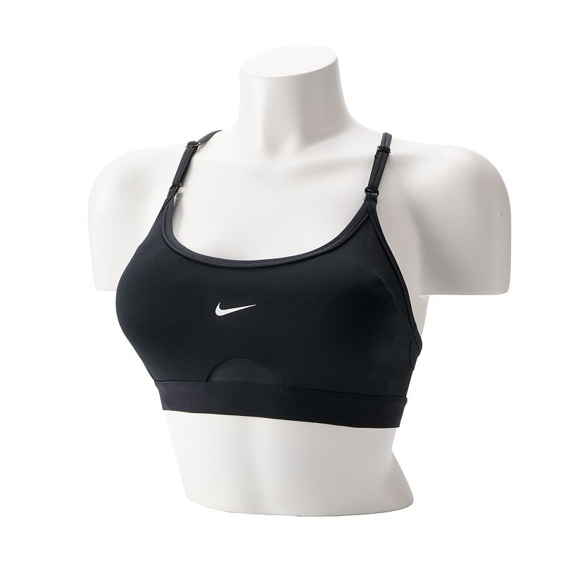 MEDIUM) Women's Nike Dri-FIT Indy Light-Support Padded U-Neck Sports Bra, Size: Medium, Grey