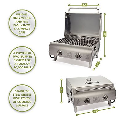 Cuisinart Chefs Style Stainless Tabletop Grill