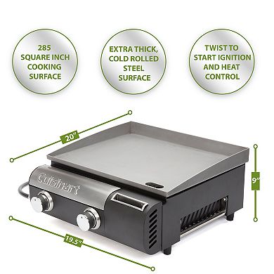 Cuisinart Gourmet Two Burner Gas Griddle