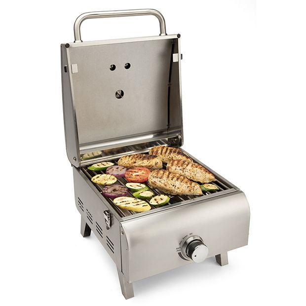 Pit Boss 2-Burner Portable Propane Gas BBQ Grill - Stainless Steel