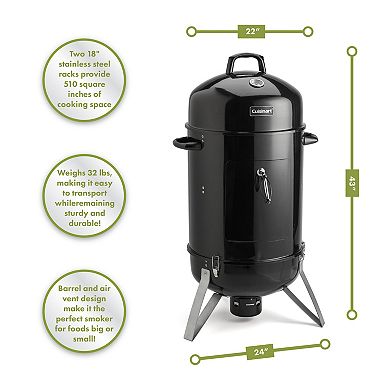 Cuisinart Vertical 18-Inch Charcoal Smoker