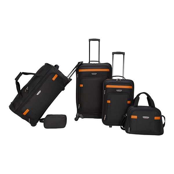 Prodigy Finley 5Piece Softside Luggage Set Black BrickSeek
