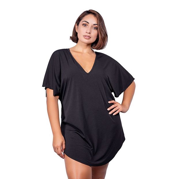 Kohls plus size on sale swim cover up