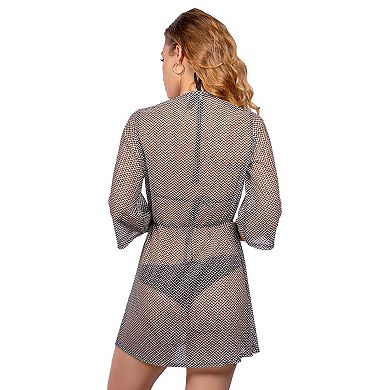 Women's Jordan Taylor Sheer Surplice Swim Cover-Up Tunic