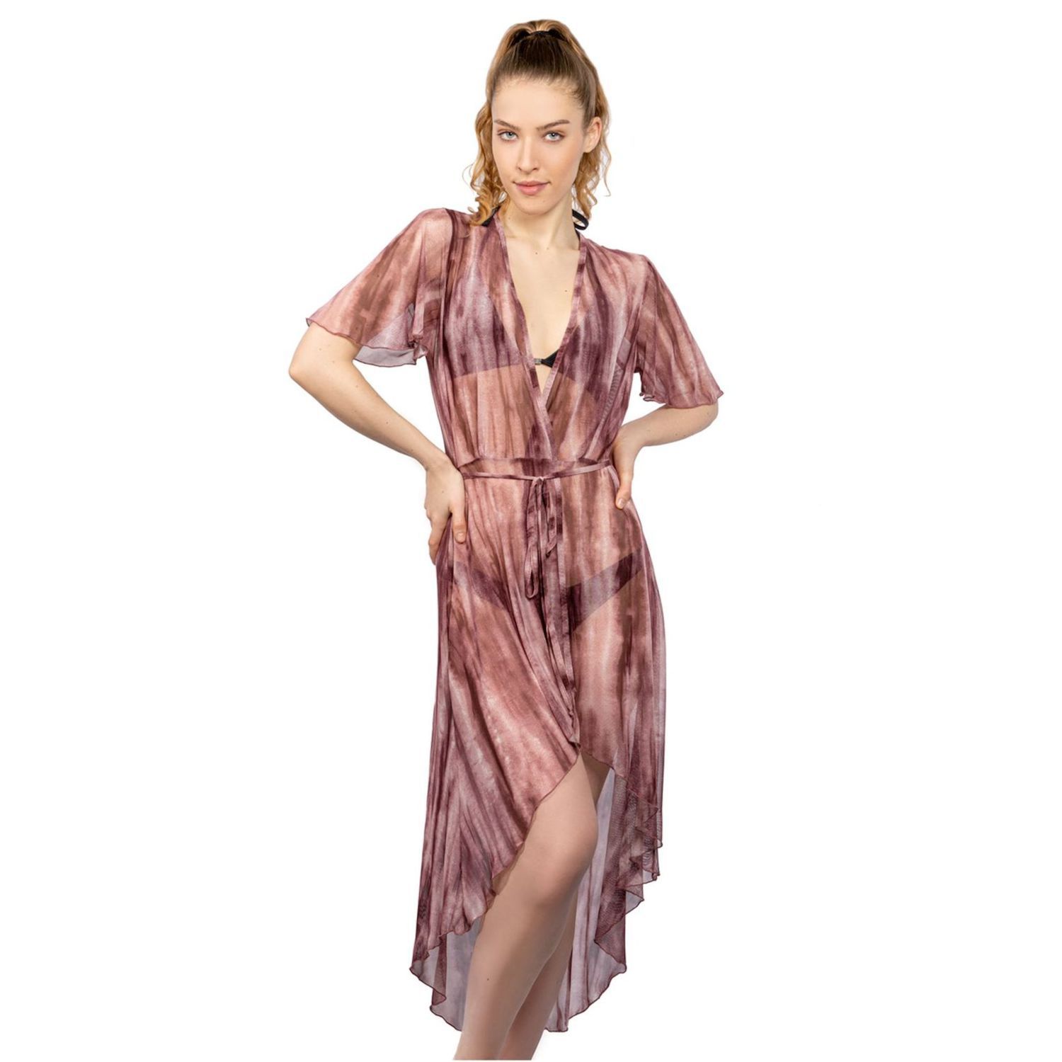 tie dye swim cover up