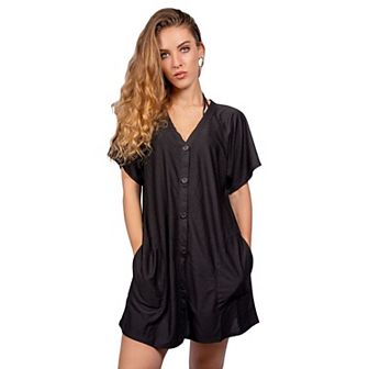 Women's Jordan Taylor Hoodie Button-Front Swim Cover-Up