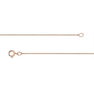 Gemminded 10k Rose Gold Ruby & Diamond Accented Pendant Necklace