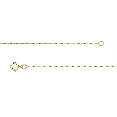 Gemminded 10k Gold Emerald & Diamond Accented Pendant Necklace