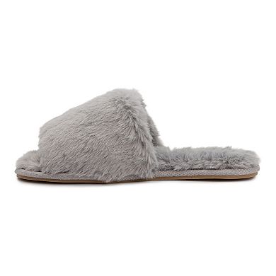 London Fog Lilly Women's Fuzzy Slippers