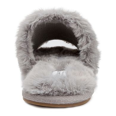 London Fog Lilly Women's Fuzzy Slippers