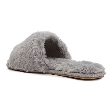 London Fog Lilly Women's Fuzzy Slippers
