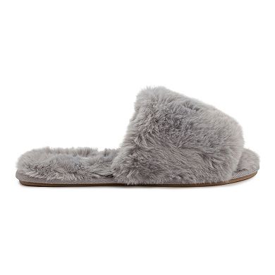 London Fog Lilly Women's Fuzzy Slippers