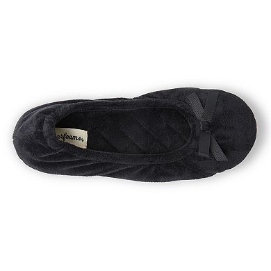 Dearfoams Layla Velour Women's Ballerina Slippers