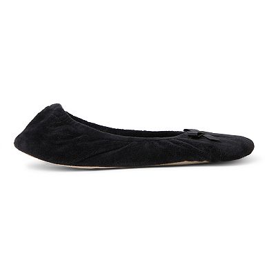 Dearfoams Layla Velour Women's Ballerina Slippers