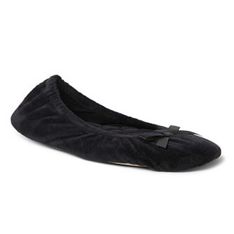 Dearfoams Layla Velour Women's Ballerina Slippers