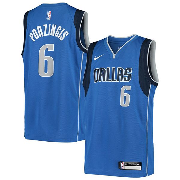 Nike Kristaps Porzingis Blue Dallas Mavericks Jersey - Icon Edition