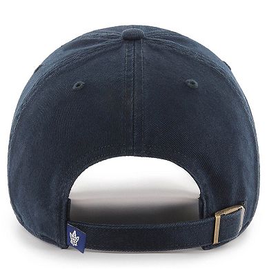 Men's '47 Navy Toronto Maple Leafs Team Clean Up Adjustable Hat