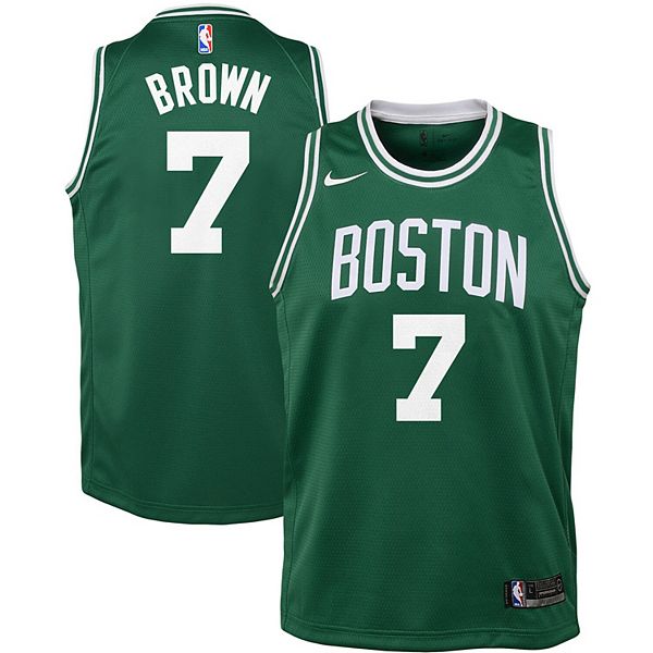 Men's Nike Jaylen Brown White Boston Celtics 2020/21 Swingman Player Jersey  - City Edition