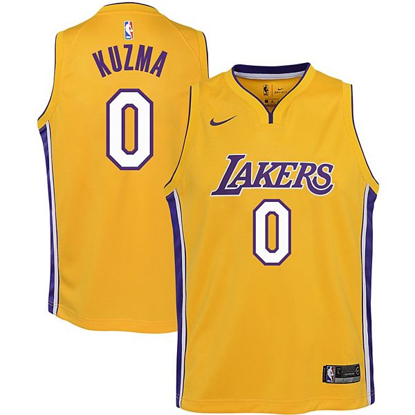 KYLE KUZMA Los Angeles LAKERS Nike WISH Purple CITY EDITION Swingman Jersey