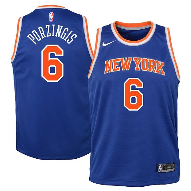 Men's New York Knicks Kristaps Porzingis Nike White Swingman