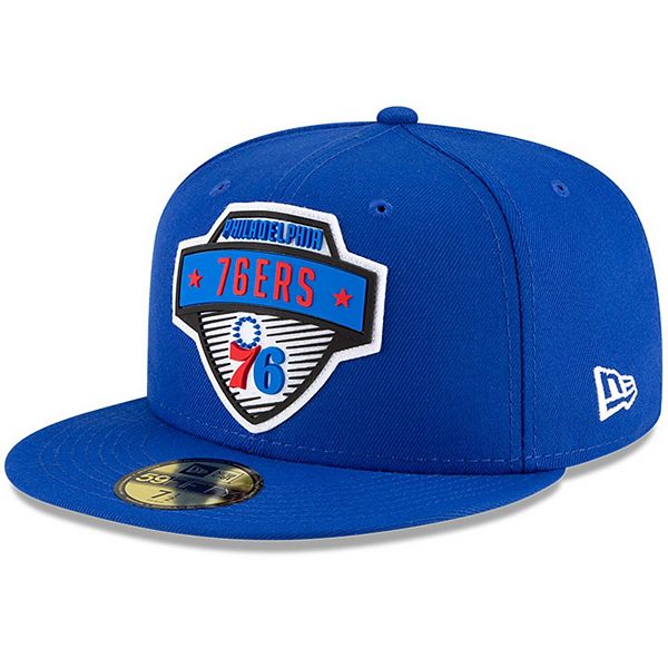 Men's New Era Blue Philadelphia 76ers 2020 Tip Off 59FIFTY Fitted Hat