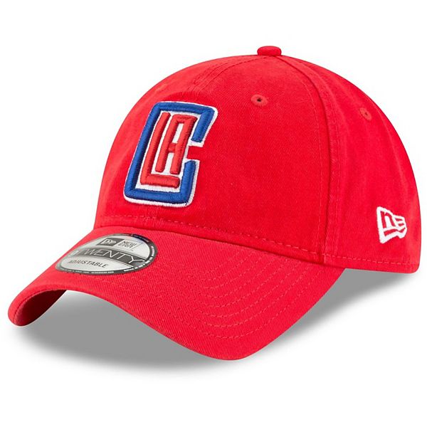 Men's New Era Red LA Clippers Core Classic Secondary 9TWENTY Adjustable Hat