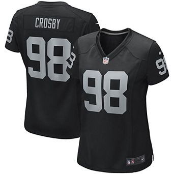 Women's Nike Maxx Crosby Black Las Vegas Raiders Game Jersey