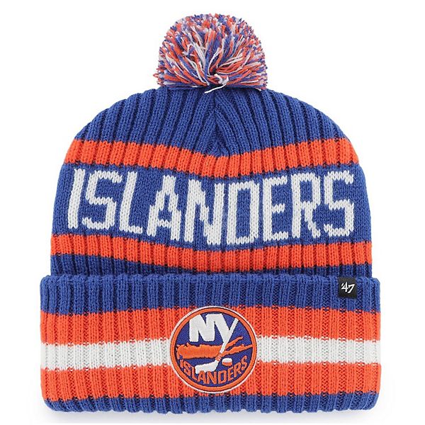 Men S 47 Royal New York Islanders Bering Cuffed Knit Hat With Pom