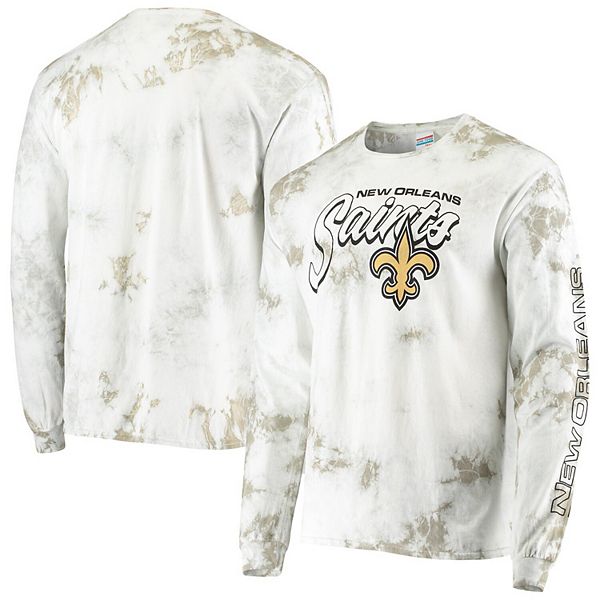 New Orleans Saints T-Shirt - White Stripped Long Sleeve Tee