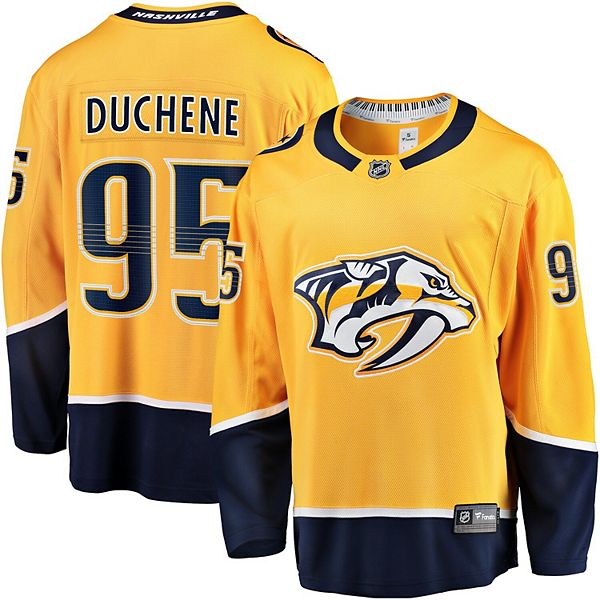 Men s Fanatics Branded Matt Duchene Gold Nashville Predators Home Premier Breakaway Player Jersey