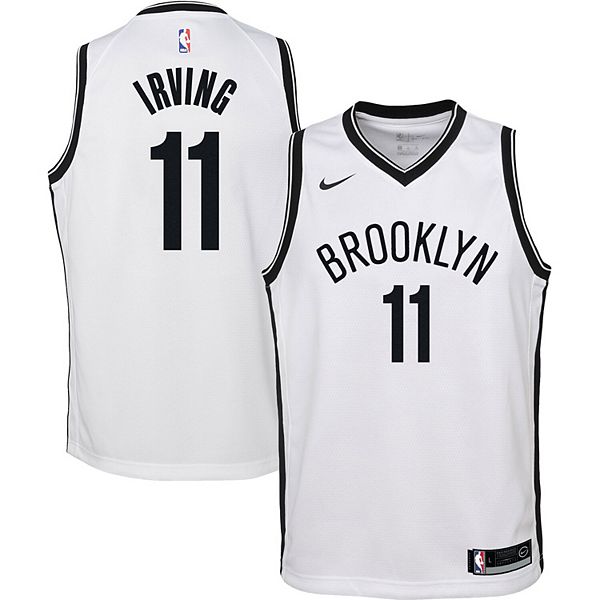 Youth Brooklyn Nets Kyrie Irving Nike White Name & Number Performance T- Shirt