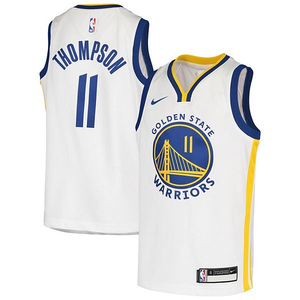 Nike Men's Golden State Warriors Klay Thompson #11 White T-Shirt, XXL