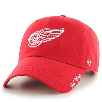 Women's '47 Red Detroit Red Wings Team Miata Clean Up Adjustable Hat