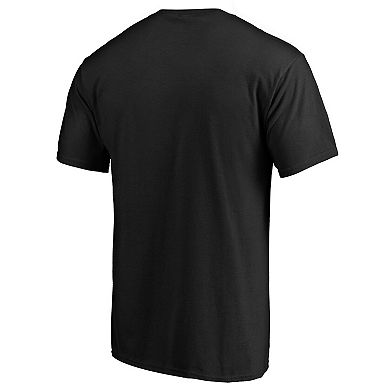 Men's Fanatics Branded Black New Orleans Saints Big & Tall Team Logo Lockup T-Shirt