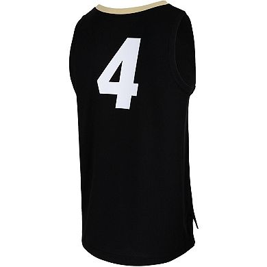 Men's Nike #4 Black Colorado Buffaloes Team Replica Basketball Jersey
