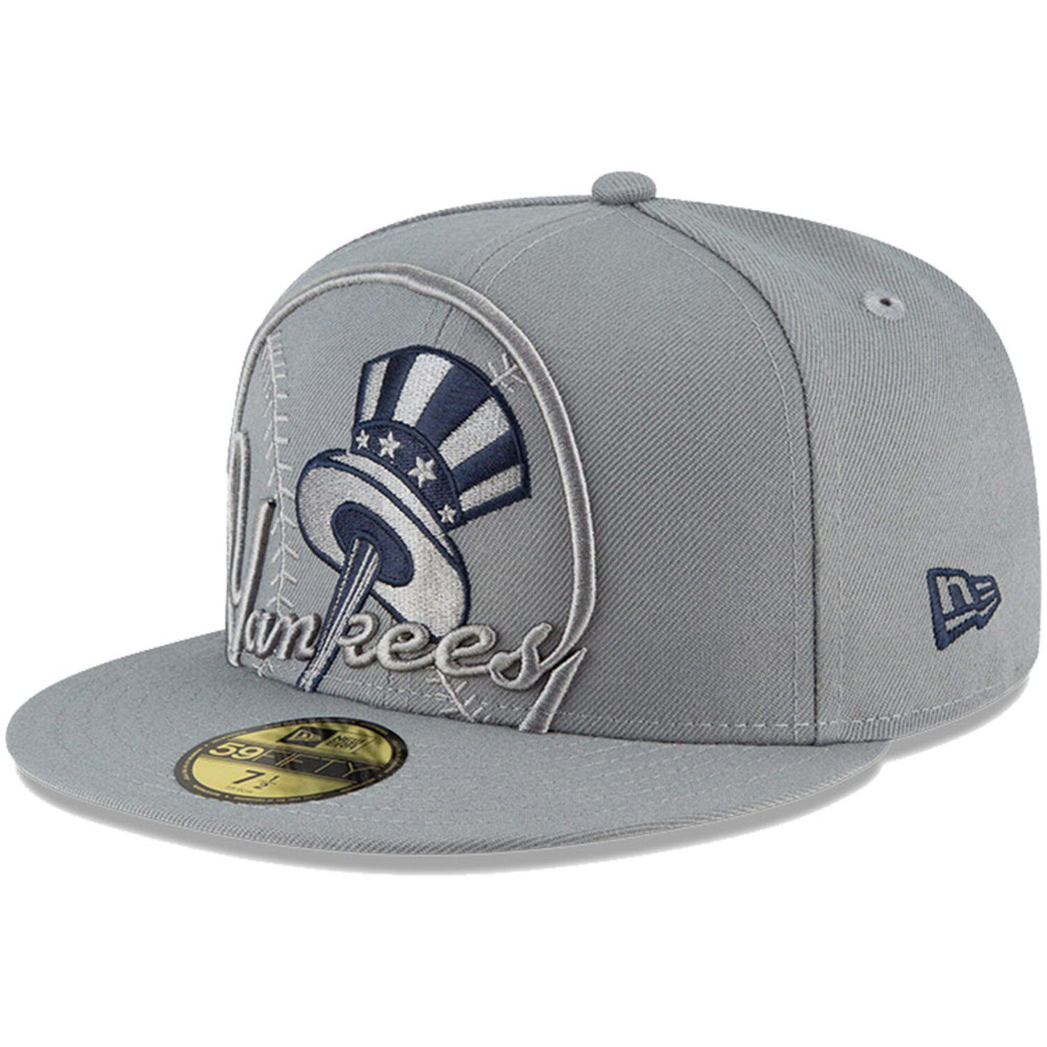gray yankees hat