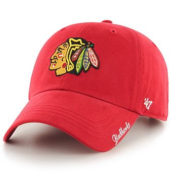Women's '47 Red Chicago Blackhawks Team Miata Clean Up Adjustable Hat