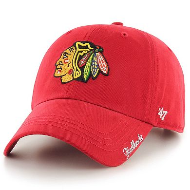Women's '47 Red Chicago Blackhawks Team Miata Clean Up Adjustable Hat