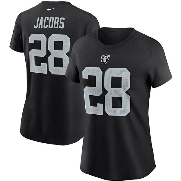 Women's Nike Josh Jacobs Black Las Vegas Raiders Name & Number T-Shirt | Kohls