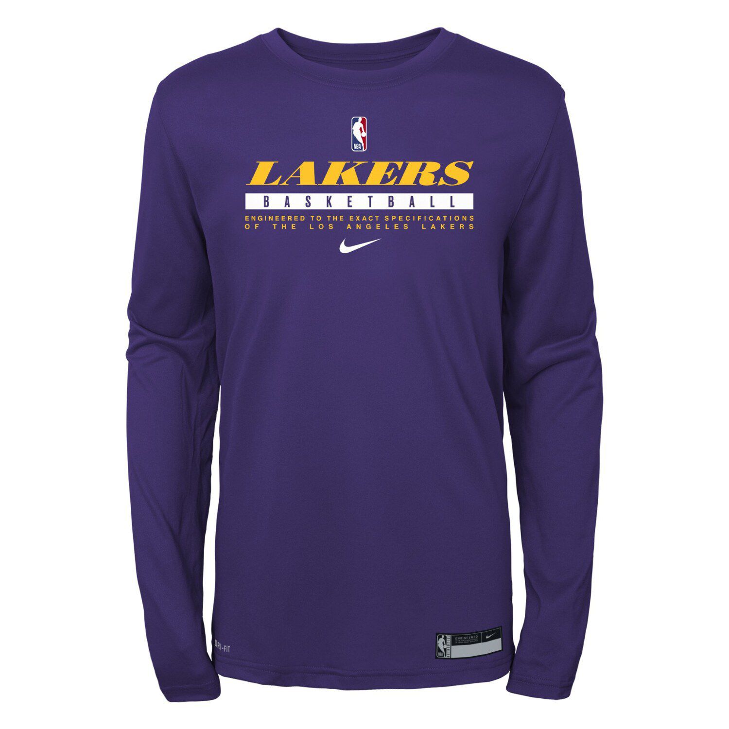 lakers practice performance shirt