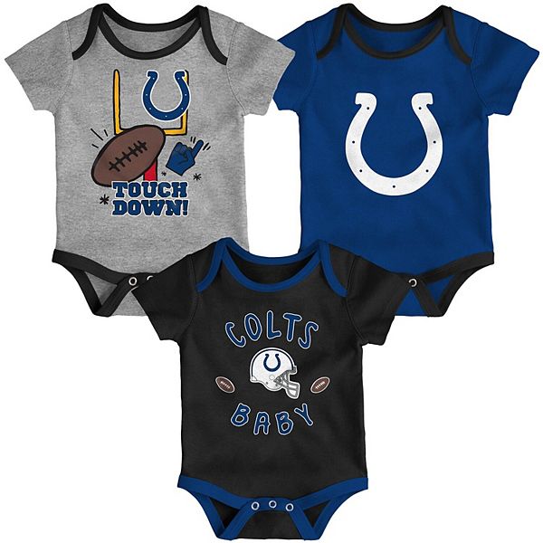 Indianapolis Colts Infant Born to Be 3-Pack Bodysuit Set - Royal