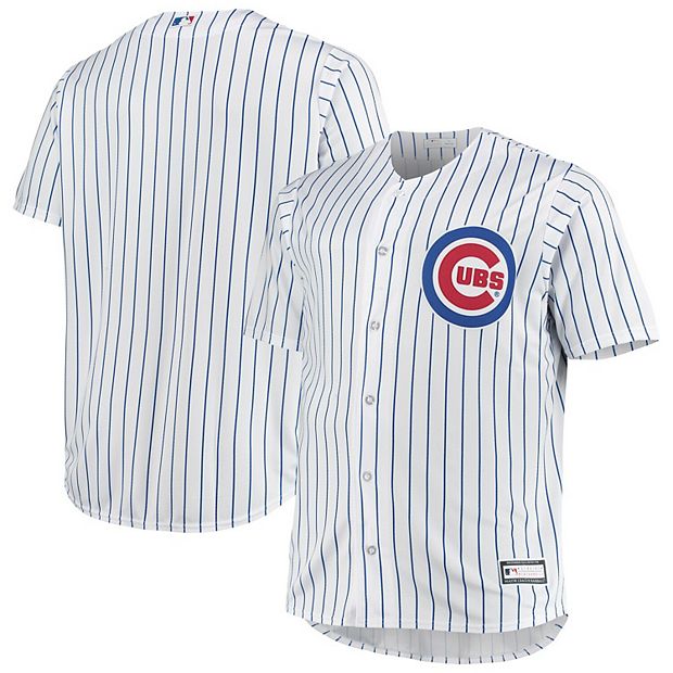 Men's White/Royal Chicago Cubs Big & Tall Home Replica Team Jersey