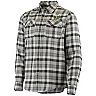 Men's Antigua Gray Portland Timbers Instinct Flannel Button-Up Shirt