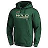 Men's Fanatics Branded Green Minnesota Wild Authentic Pro Core Collection Prime Pullover Hoodie