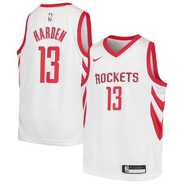 Nike Big Boys James Harden Houston Rockets Icon Swingman Jersey - Red