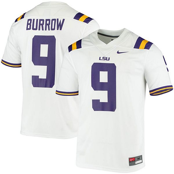 LSU Tigers Nike #9 Joe Burrow Youth Replica Football Jersey – White (B —  Bengals & Bandits