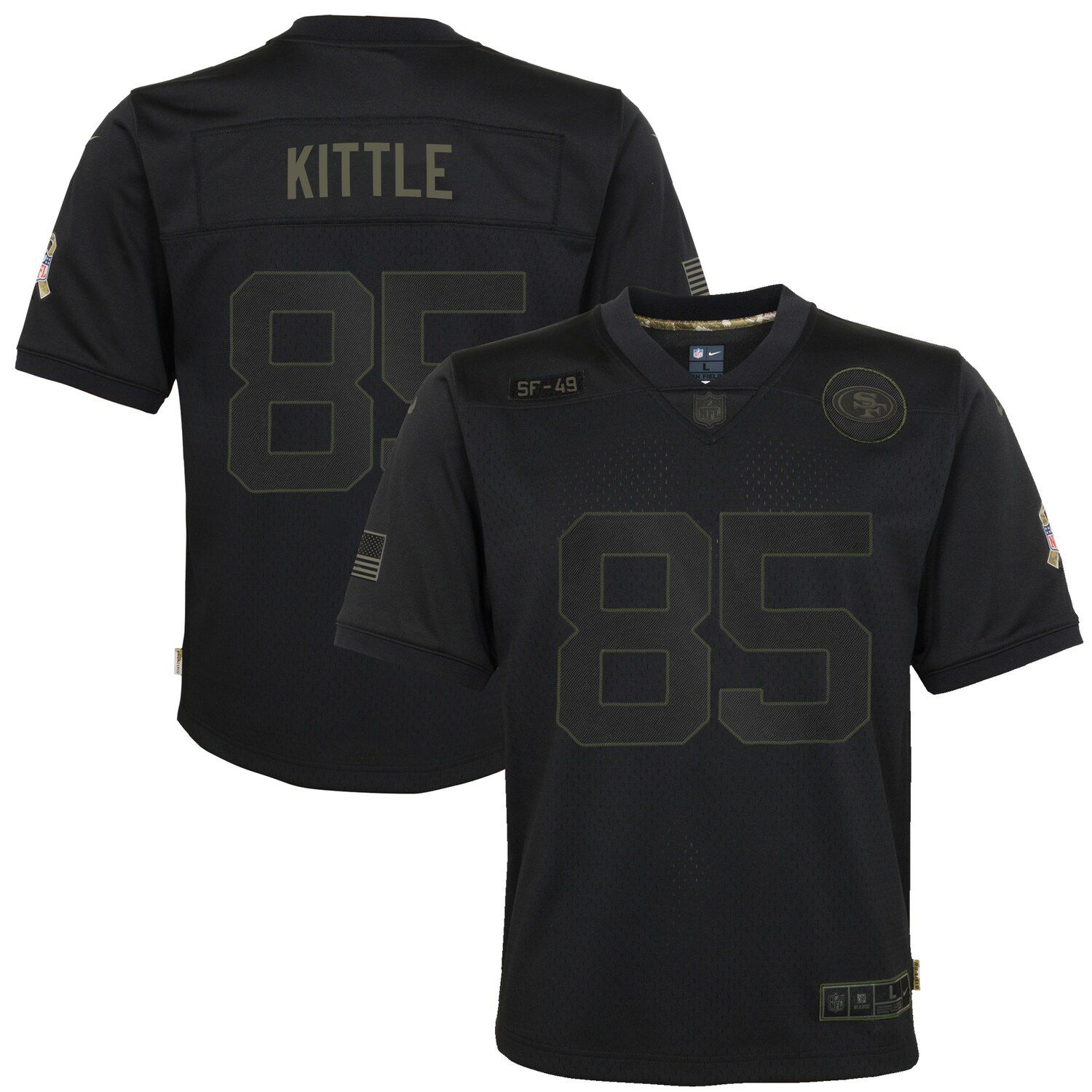 black george kittle jersey