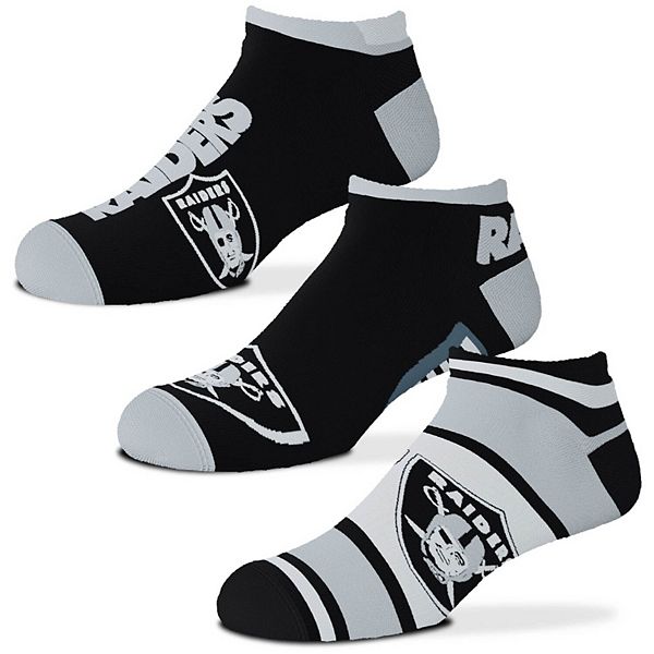 Youth for Bare Feet Las Vegas Raiders Stimulus 3-Pack Crew Socks Set