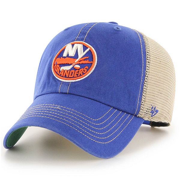 Men's '47 Royal/Natural New York Islanders Trawler Clean Up Trucker ...