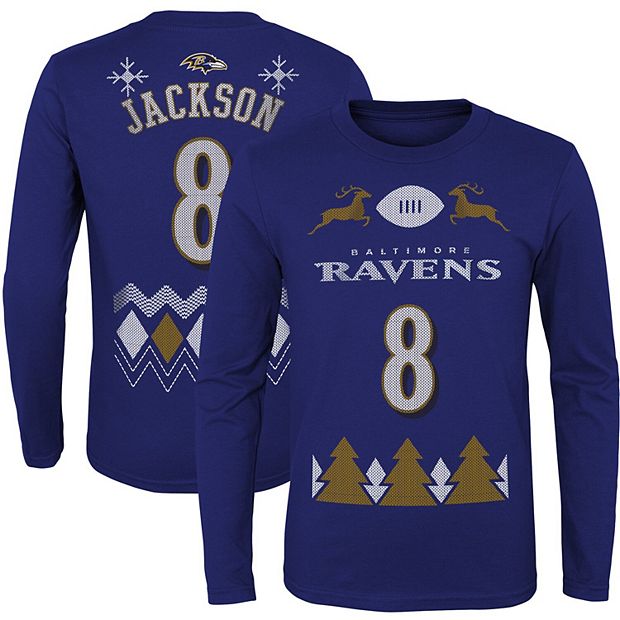 Baltimore Ravens Lamar Jackson Purple Youth Jersey (Youth) (Purple)